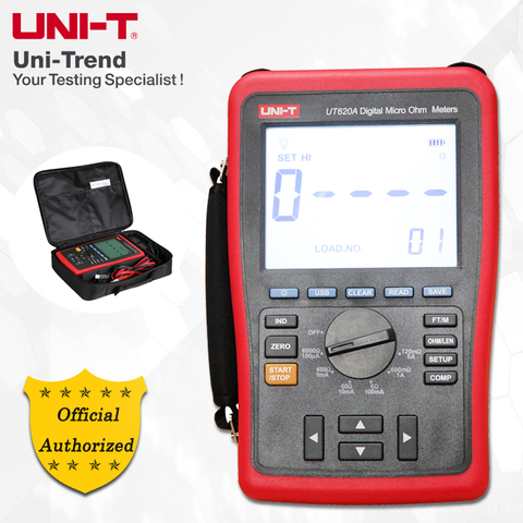 UNI-T UT620A Digital Micro Ohm Meter; Manual Range DC Low Resistance Tester, Data Storage/USB Data Transfer/Data Hold ► Photo 1/1
