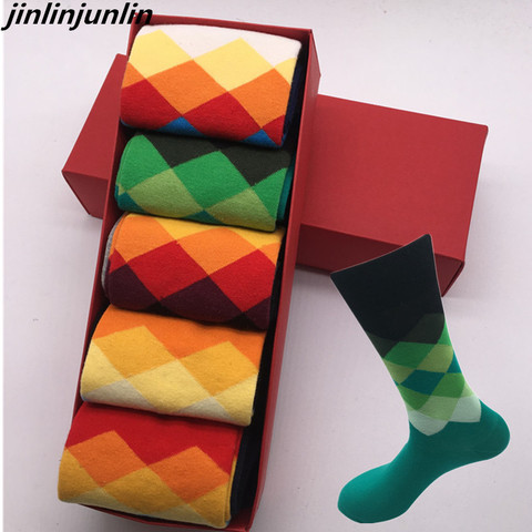 Cotton Casual Free Shipping High Quality Men's Socks for Girls, Colorful Clothes Girls Socks (5 Pairs per Lot) No Gift Boxes ► Photo 1/6