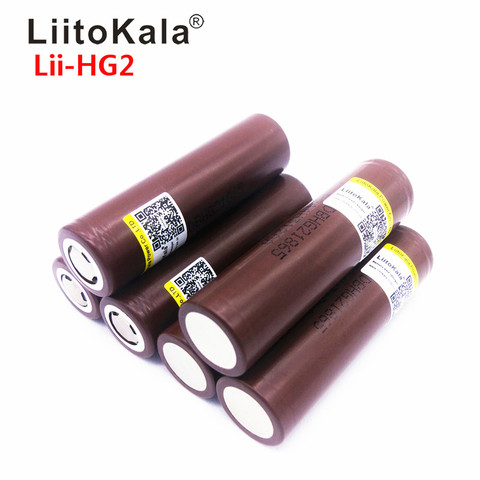 Hot LiitoKala Lii-HG2 18650 18650 3000mah High power discharge Rechargeable battery power high discharge,30A large current ► Photo 1/6