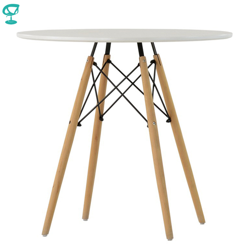 94923 Barneo T-8 MDF Interior Dinner Table Bar Table Kitchen Furniture Dining Table white free shipping in Russia ► Photo 1/5