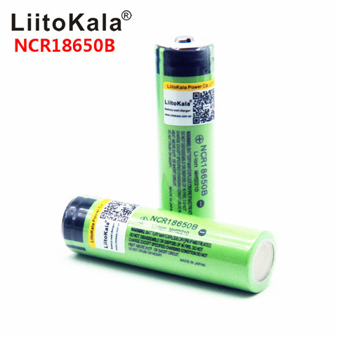 Hot liitokala 100% New Original NCR18650B 3.7 v 3400 mah 18650 Lithium Rechargeable Battery For Flashlight batteries (NO PCB) ► Photo 1/5