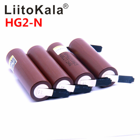 Hot LiitoKala  HG2 18650 3000mAh battery 3.6V discharge 20A dedicated High power discharge +DIY Nicke ► Photo 1/6
