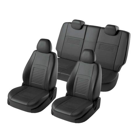 For Ford Focus 2 2004-2010 Ambiente/Trend special seat covers without rear armrest Model Turin eco-leather ► Photo 1/6