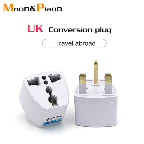 Multifunctional EU US AU to UK Plugs adapter Power Converter Plugs 2 Pin Socket EU to England Travel Charger Adapter Converter ► Photo 1/6
