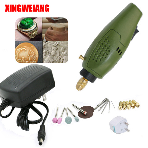 XINGWEIANG Mini Electric drill accessories Electric Grinding Set 12V DC Grinder Tool for Milling Polishing Drilling Engraving ► Photo 1/5