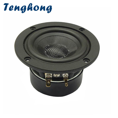 Tenghong 1pcs 3Inch Full Range Speaker HIFI 4/8Ohm 15W Fiberglass Woven Basin Bluetooth Audio Loudspeaker Midrange Outdoor DIY ► Photo 1/6