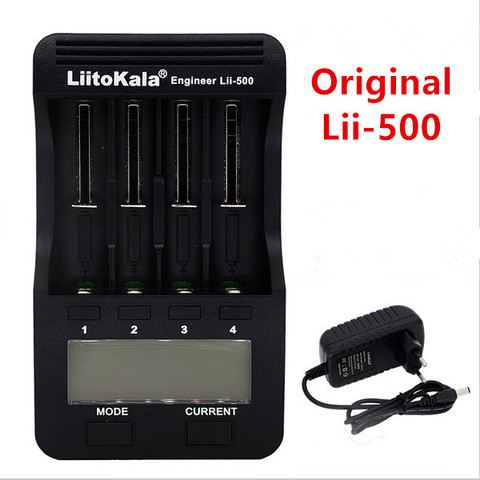 Liitokala Lii-500/lii-402 LCD 3.7V/1.2V AA/AAA 18650/26650/16340/14500/10440/18500 Battery Charger with screen  Lii500 charger ► Photo 1/6