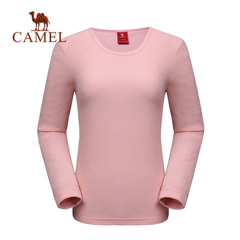 CAMEL Outdoor Sports Long Sleeve Fleece Shirt 2022 Autumn Thermal Hiking Shirts Couple Shirts Warm Coat Multicolor ► Photo 1/5