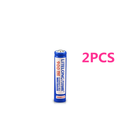 2pcs/lot Super powerful capacity 3.7v 10440 lithium battery flashlight electronic cigarette 900MAH AAA rechargeable battery ► Photo 1/1