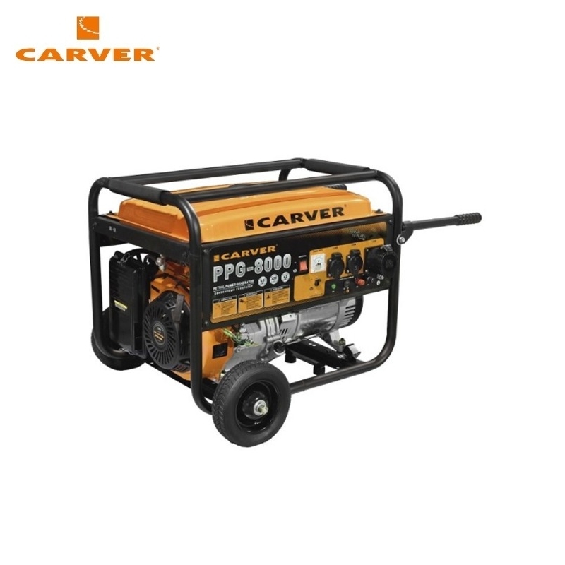 Дизельные генераторы carver. Бензиновый Генератор Carver PPG-8000. Carver PPG-8000em. Генератор Carver. Комплект транспортировочный для генераторов PPG- 3600-8000е Carver.