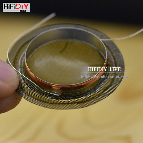 HIFIDIY LIVE 2pcs/set 1 inch 25.4 25.5mm Tweeter Voice Coil soft black/Transparent Silk Membrane Treble Speaker Repair Parts DIY ► Photo 1/6