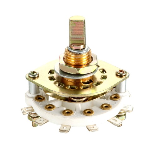 UXCELL 8/10/12Pin 1/2 Pole Switch 4/5/7/11 Position Select table Single Deck Band Selector Rotary Switch for Radio TV Industrial ► Photo 1/6