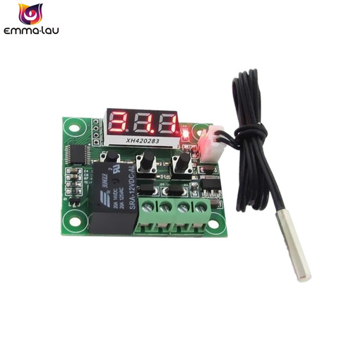 W1209 Red LED Heat Cool Temp Thermostat Temperature Controller -50-110C DC12V On/Off Switch Temperature Meter With NTC Sensor    ► Photo 1/1