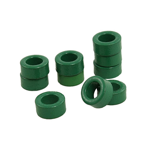 UXCELL Top Selling 10Pcs/lot Inductor Coils Green Toroid Ferrite Cores 10x6x5mm Used in Power Transformers Chokes Ballasts ► Photo 1/3