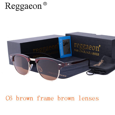 reggaeon HOT classic half frame polarized sunglasses fashion men Lady retro sunglasses quality driving party UV400 sunglasses ► Photo 1/6