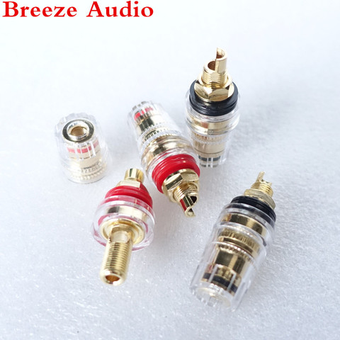 WEILIANG AUDIO pure copper crystal terminal for power amplifier case binding post price for 4 pcs ► Photo 1/6
