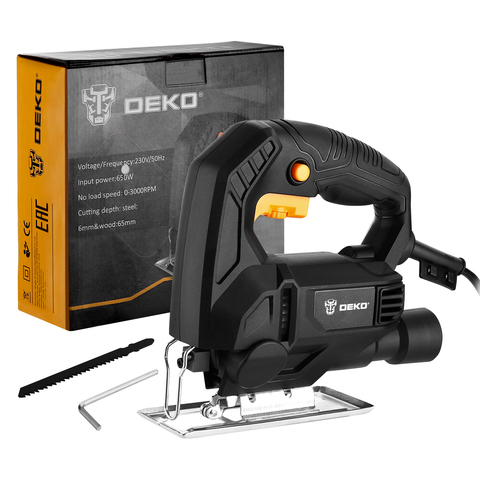 Electric jigsaw Deko dkjs650 650 W, speed adjustment 063-4186 ► Photo 1/6