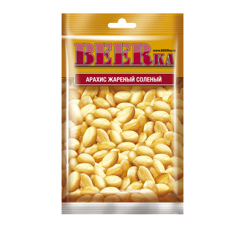 «Beerka», арахис жареный, солёный, 90 г ► Photo 1/1