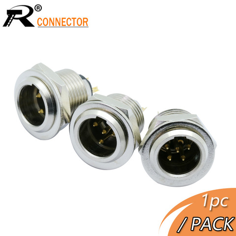 1pc Mini XLR 3 4 5 Pin Male Chassis Panel Socket Plug Small XLR Audio Microphone MIC Connector ► Photo 1/6