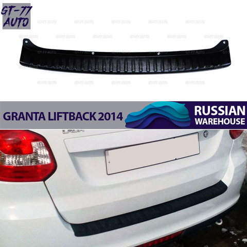 Guard cover of rear bumper for Lada  Granta LIFTBACK 2014-2017 protective molding exterior material ABS plastic styling tuning ► Photo 1/6