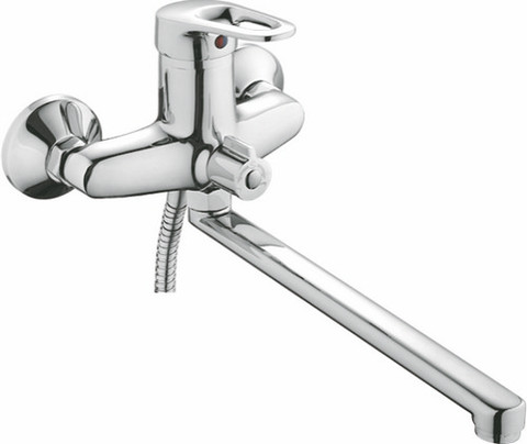 Bath mixer with shower ledeme l2268-b single lever Chrome ► Photo 1/1