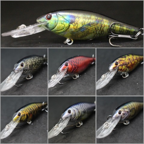 wLure Jerbait Fishing Lure 3 Meters Diving Hard Lure Tight Wobble Life Like Painting Cutting Blade Hooks HC187 ► Photo 1/6