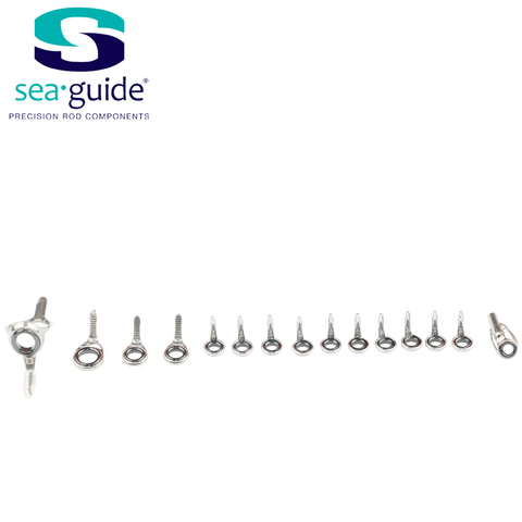 SeaGuide 15pcs Bream Fishing Rod Guide Set 2.9g LS Ring Stainless