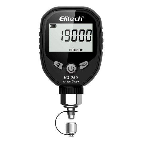 Elitech VG-760 Digital Vacuum Gauge Micron Tester for HVAC Micron Meter Refrigerant Vacuum Meter Digital Micron Leakage Test ► Photo 1/6