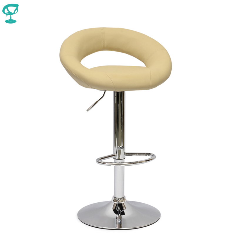 History Review On 94766 Barneo, Beige Leather Swivel Bar Stools