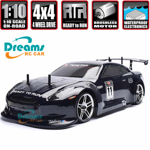 HSP Rc Car 1:10 4wd On Road Rc Drift Car 94123PRO FlyingFish Electric Power Brushless Lipo High Speed Hobby Remote Control Car ► Photo 1/6