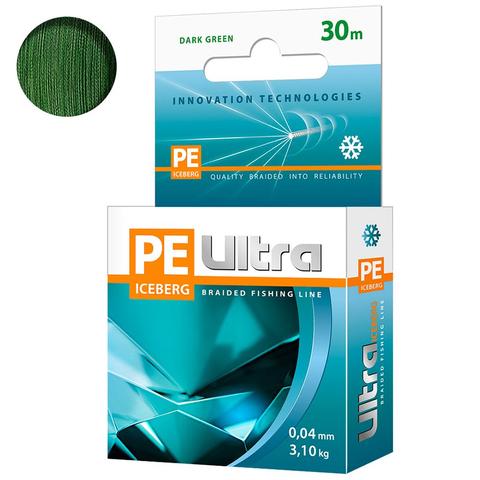 Braided fishing line AQUA PE ULTRA ICEBERG winter (30 meters) ► Photo 1/6