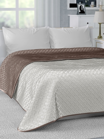 Bedspread on the bed denastia Palermo, satin on 2 sides 190x220 cm, 200x240 cm, х260 240 cm ► Photo 1/2