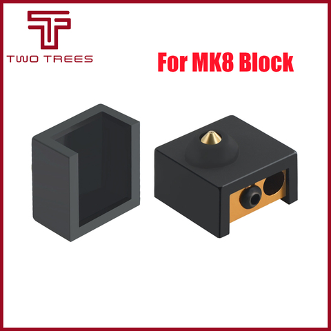 MK8 Silicone Sock Cover CR10 Heater Block Case MK7/MK8 For Aluminum Block Hot End CR10S PRO Ender 3 Extruder 3D Printer Parts ► Photo 1/6