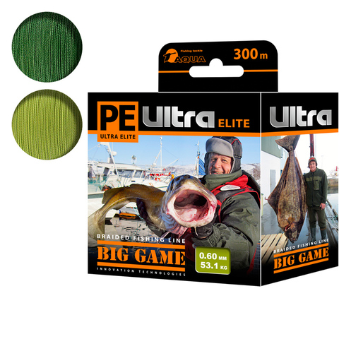 Braided line for fishing AQUA PE ULTRA Big Game (300m) ► Photo 1/5