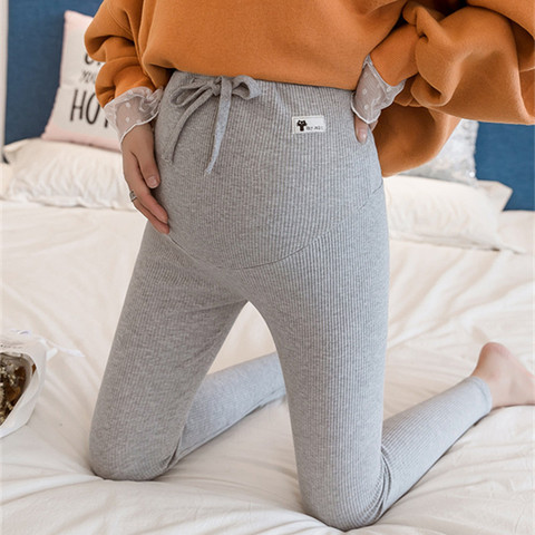 Maternity Pants Soft Slim Adjustable Waist Pregnant Women Leggings Pregnancy Clothes Pants Ropa Mujer Embarazada Premama ► Photo 1/6