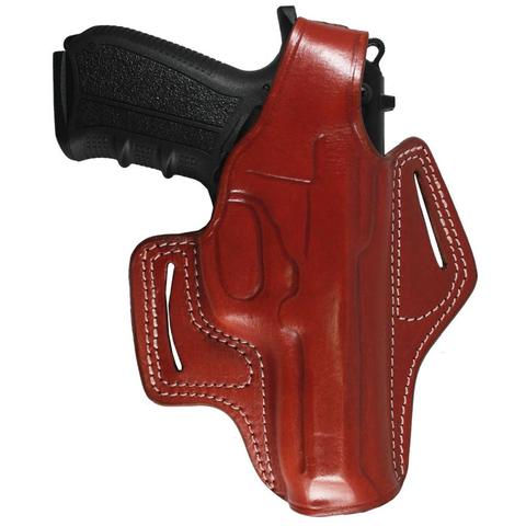 YT HOBBY Beretta 92/92F/92FS Handmade Pancake Style Leather OWB Carry Two Slot Thumb Break Pistol Firearm Gun Holster ► Photo 1/6