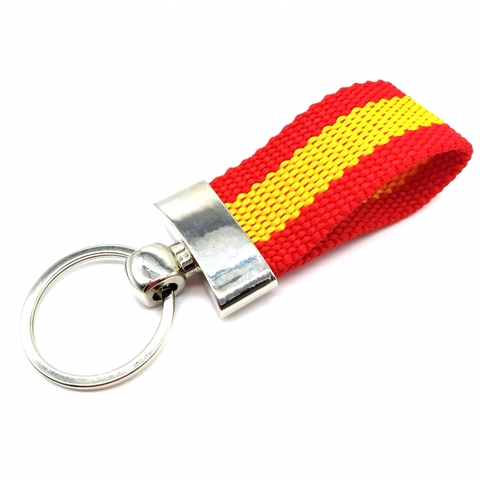 Keychain of the flag of Spain. An original gift for men and women. Ring for car and keys ► Photo 1/3