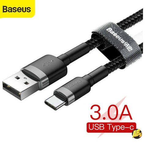 Cable USB-USB Type-C 1 m baseus original with protection for phone charging ► Photo 1/6