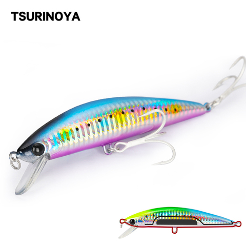 TSURINOYA 120S Sea Fishing Lure Sinking Minnow 120mm 40g DW37 High Strength Boat Fishing Hard Bait Tuna Saltwater Wobbler ► Photo 1/6