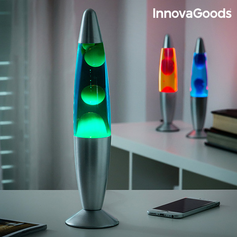 InnovaGoods Lava Lamp 25W Night Lamp Led Light Decoration Party Decoration Night Lamp Green Blue Red ► Photo 1/6