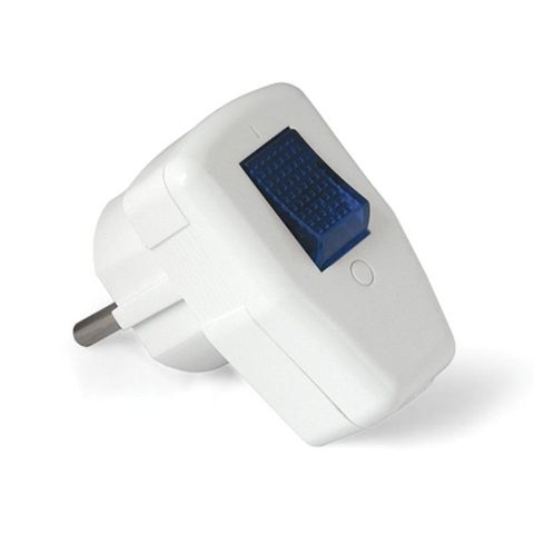Plug with switch with ground White 16A 250 V ► Photo 1/1