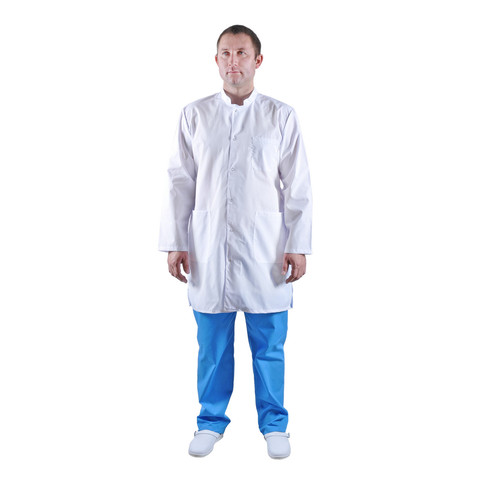 Men's medical bathrobe ivuniforma stand White from Tisi ► Photo 1/2