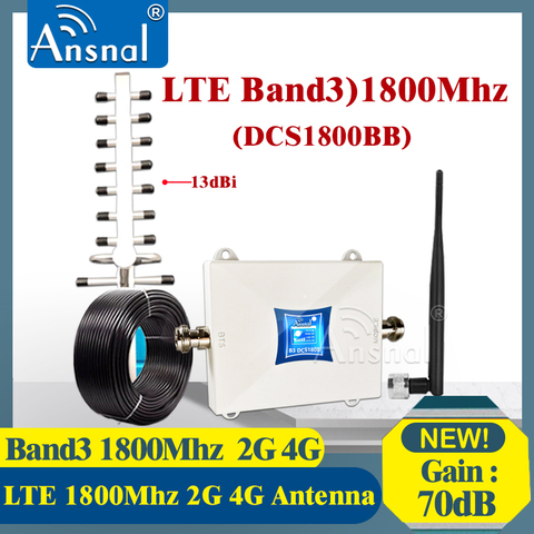 Big Sale!!1800Mhz 4G Signal Booster LTE GSM 1800Mhz 4G NetWork Mobile Booster DCS 1800Mhz GSM Repeater 2g 4g Cellular Amplifier ► Photo 1/6