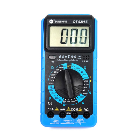 SUNSHINE DT-9205E Digital Multimeter AC/DC Voltage Current Resistance Capacitance Tester Instrument Power Meter Multimeter Tools ► Photo 1/6