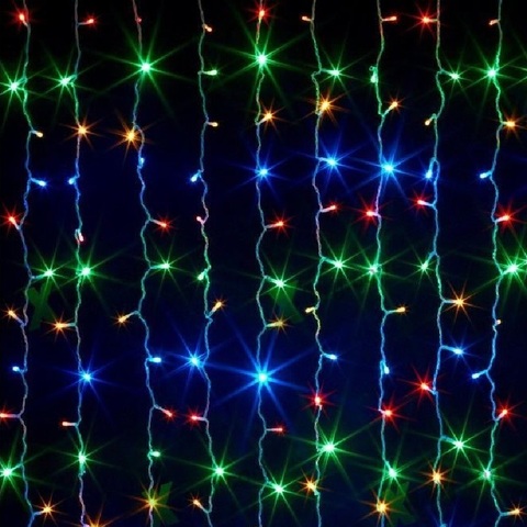 Garland curtain led home curtain 3x2 m multi ► Photo 1/5