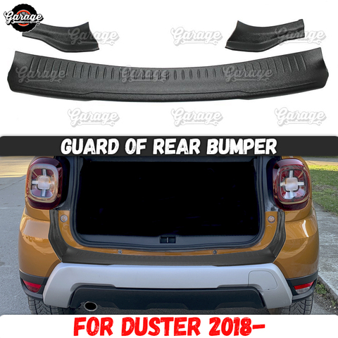 Guard of rear bumper for Dacia Duster 2022- ABS plastic accessories protective plate cover scratch car styling tuning molding ► Photo 1/6