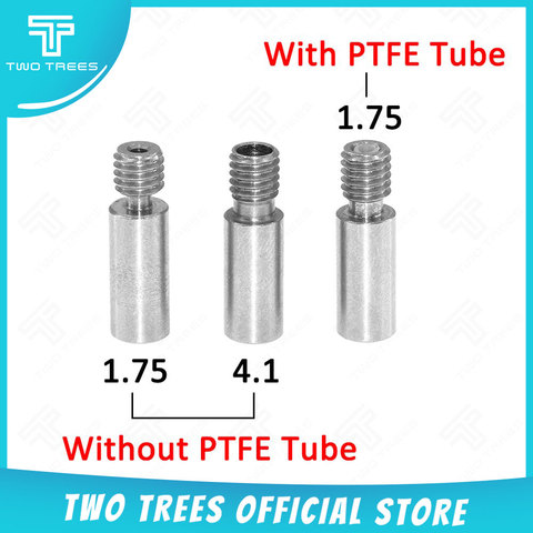 3D printer Cold Water Throat for E3D Accessories hot end throat stainless steel 3D printer accessories With PTFE Tube 3d print ► Photo 1/6