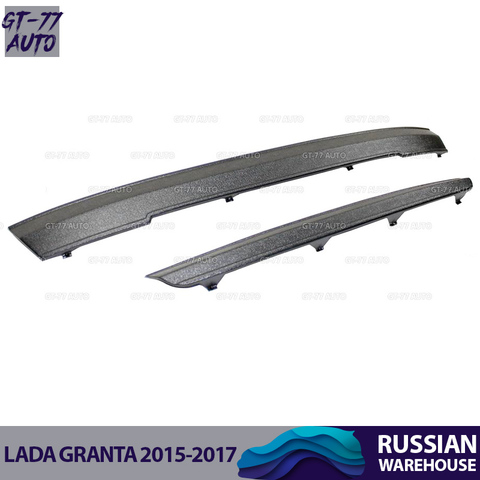 Guard winter caps of radiator for Lada Granta 2015-2017 protective molding exterior material ABS plastic styling tuning ► Photo 1/6