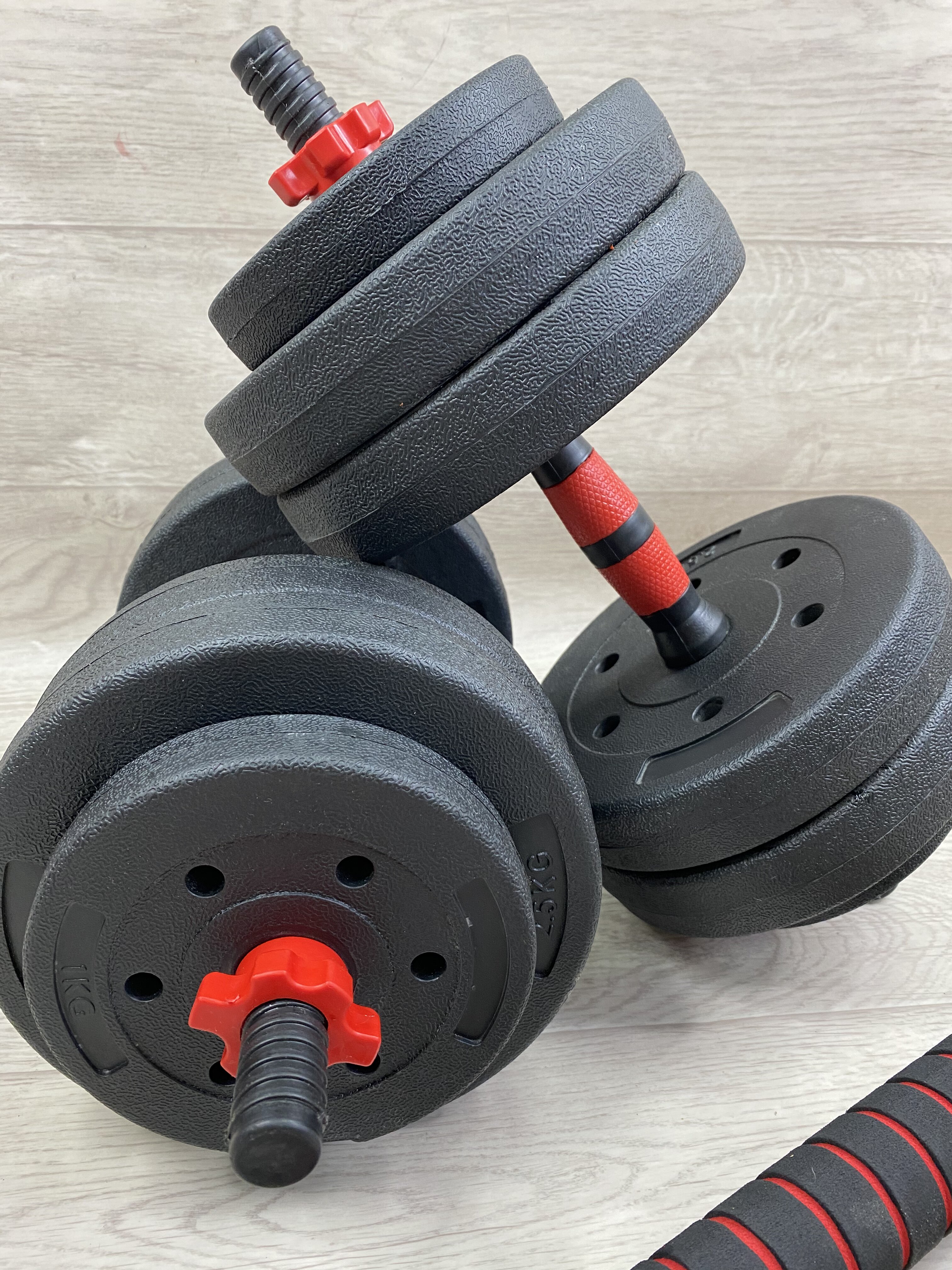 Dumbbells 12 kg Blin-da-Grif 2 pcs. + Bar Bar ► Photo 1/6