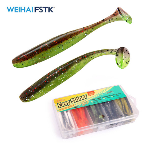 Eazy Shiner soft Bait 7cm 5cm Silicone Artificial Double Color Wobblers Carp Fishing swimbait ► Photo 1/6